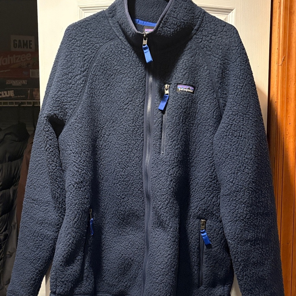 Patagonia Retro Pile Deep Blue Fleece Jacket